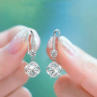Aretes Trébol de Cuatro Hojas - Diseño Personalizado con Gancho de Hada - Image 7