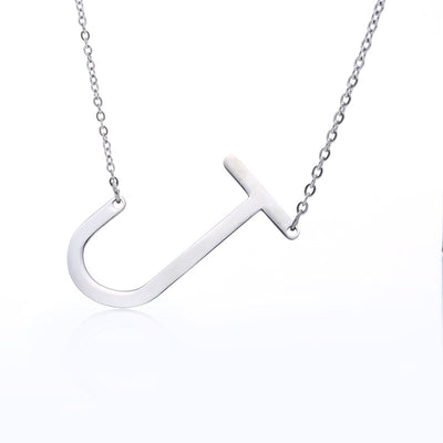 Collar Inicial Acero Inoxidable Chapado en Oro Rosa - Image 64