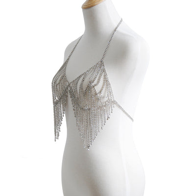 Bikini con Cadena de Cristales y Flecos - Image 6