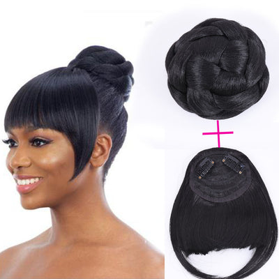 Peluca Recogido Elegante para Mujer