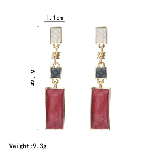 Aretes Rectangulares Elegantes - Image 5