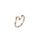Simple Wavy Couple Ring Foreign Trade Creative Glossy Geometric Ring Tanabata Gift rose Dorado 10