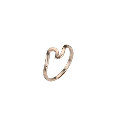 Anillo de Pareja Ondulado Brillante - Diseño Geométrico Minimalista - Image 9