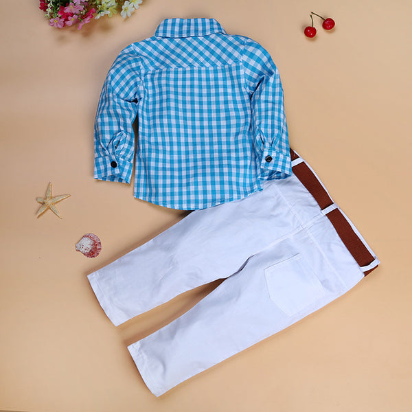 Traje de 3 Piezas para Niño con Cinturón Incluido