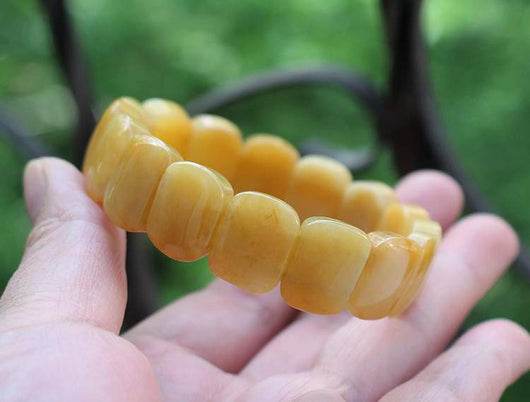 Pulsera de Jade Dragón Amarillo Unisex - Joya Tradicional
