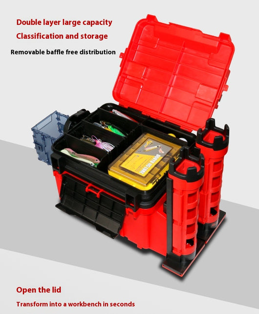 Caja de Carnada Doble Capa Grande para Pesca - Image 21