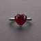 Simple and versatile heart-shaped ring Rojo NO.10