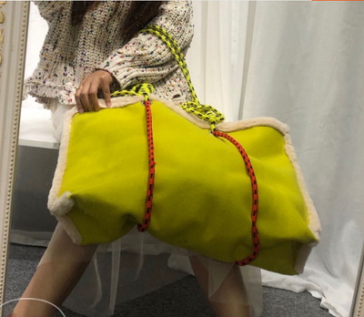 Bolso de Hombro Cuadros Lana de Cordero - Image 13