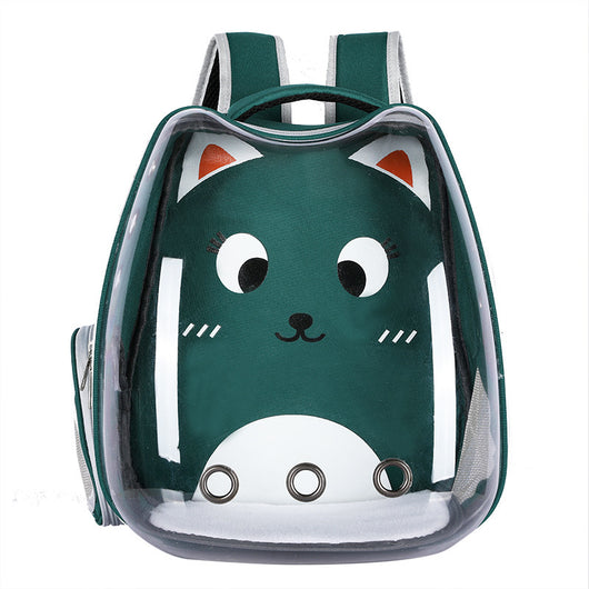 Mochila Transportadora Transparente para Gatos - Portátil y Segura - Image 5