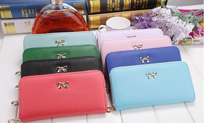 Billetera Cartera Dama con Cierre de Cremallera