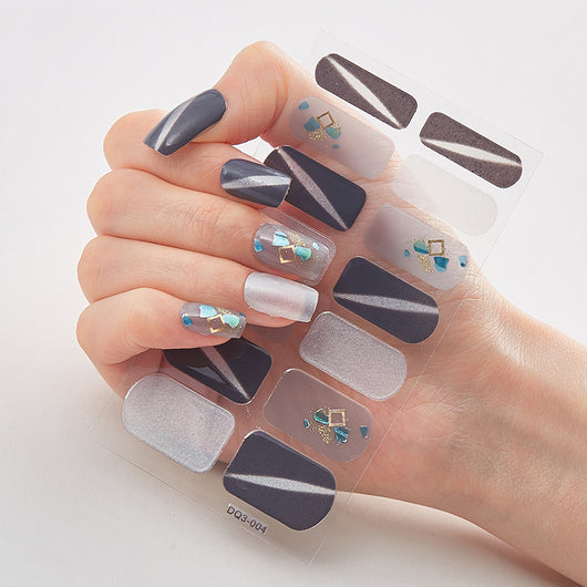 Uñas Adhesivas 3D con Efecto Láser y Bronceado - Diseño Premium - Image 24