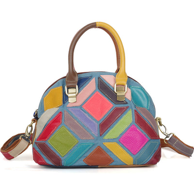 Bolso de Hombro Denim y Cuero Casual - Image 6