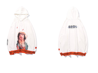 Sudadera con Capucha Retro Estampada Día y Noche - Estilo Urbano Personalidad Hombre - Image 6