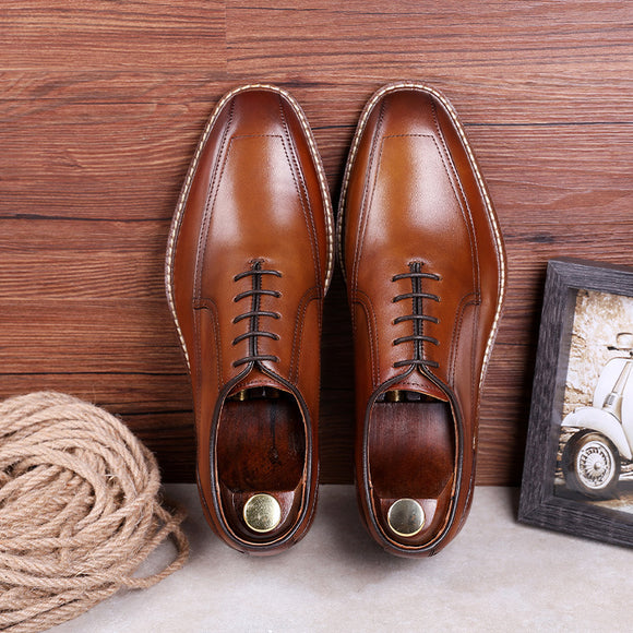 Zapatos de Negocios Casuales para Hombre con Suela de Caucho