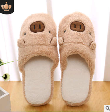Pantuflas de Algodón Parejas Diseño Cerdito Cartoon - Cómodas y Cálidas - Image 5