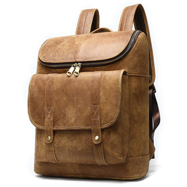 Mochila de Cuero Genuino para Hombre - Primera Capa