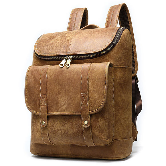 Mochila de Cuero Genuino para Hombre - Primera Capa
