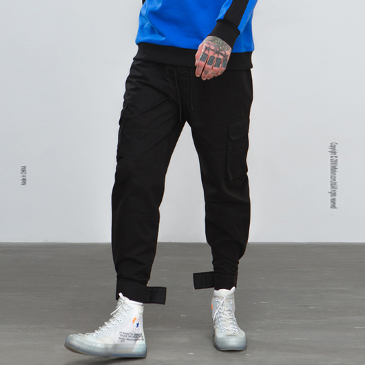 Pantalones Harén Cargo Hip Hop con Múltiples Bolsillos - Estilo Urbano Relajado - Image 10