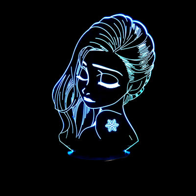 Lámpara Nocturna 3D Efecto Toque - Diseño Elegante - Image 4