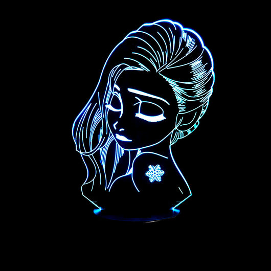 Lámpara Nocturna 3D Efecto Toque - Diseño Elegante - Image 4