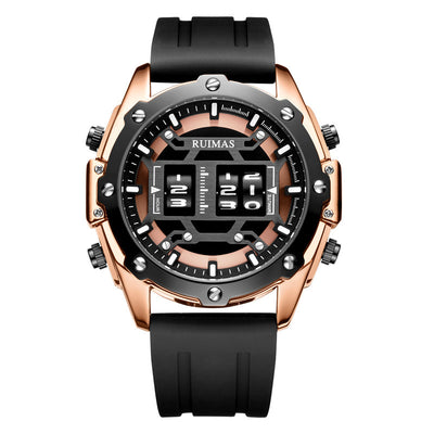 Reloj de Cuarzo Deportivo en Cuero para Hombre - Image 2