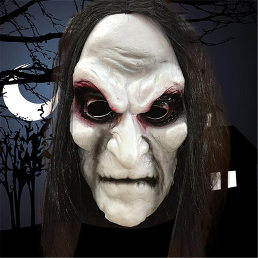 Máscara de Terror con Cabello Largo para Festival de Fantasmas - Image 3