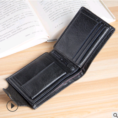 Billetera Corta Multifunción para Hombre Estilo Europeo y Americano - Image 3