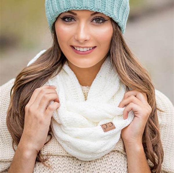 Cuello Térmico de Lana CC - Bufanda Tipo Babero para Invierno