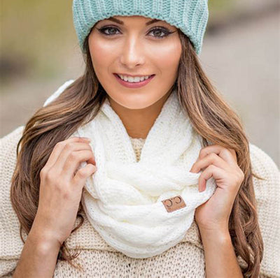 Cuello Térmico de Lana CC - Bufanda Tipo Babero para Invierno