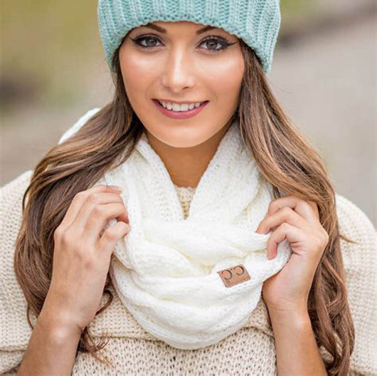 Cuello Térmico de Lana CC - Bufanda Tipo Babero para Invierno
