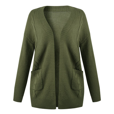 Cardigan Tejido de Color Sólido para Mujer - Image 7