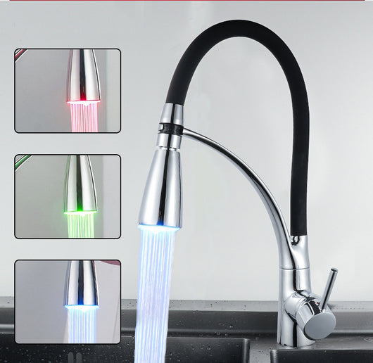Grifo de Cocina con Lámpara LED Tropical - Image 4