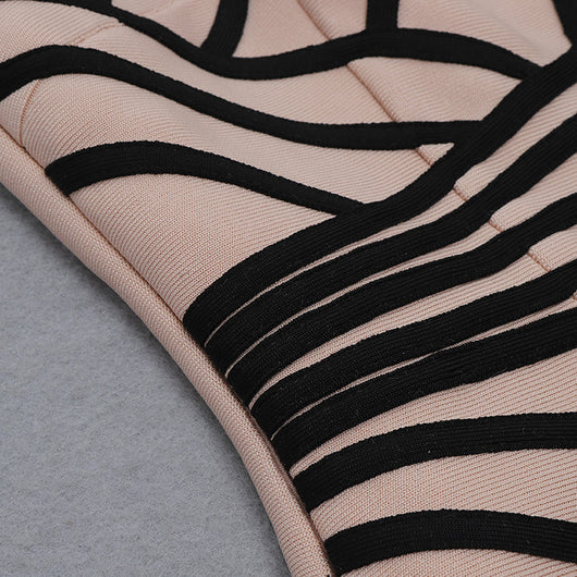 Falda Bandage Elegante con Detalle de Hombro Oblicuo y Abertura Lateral - Image 4