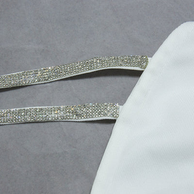 Vestido Tubo con Hombro Descubierto y Detalle Asimétrico - Image 7