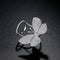Butterfly Adjustable Ring Silver