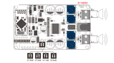 Amplificador Estéreo Bluetooth TDA7492P - Placa Amplificadora Digital de Potencia - Image 2