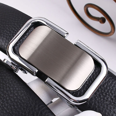 Cinturón de Cuero Genuino para Hombre - Estilo Casual Premium
