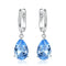 Emerald Green and Blue Earrings