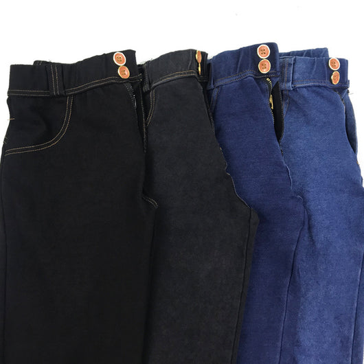 Pantalones Yoga Levantacaderas de Denim Stretch Ajustado - Image 3