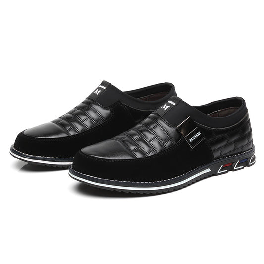 Zapatos de Cuero Casual con Cordones para Hombre