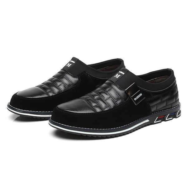 Zapatos de Cuero Casual con Cordones para Hombre