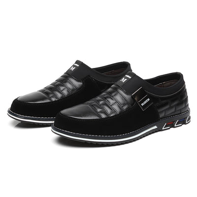 Zapatos de Cuero Casual con Cordones para Hombre