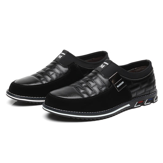 Zapatos de Cuero Casual con Cordones para Hombre