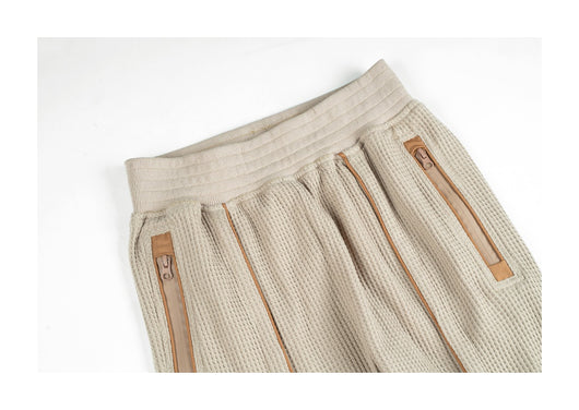 Pantalones Casuales Micro Acampanados con Textura Waffle - Image 15