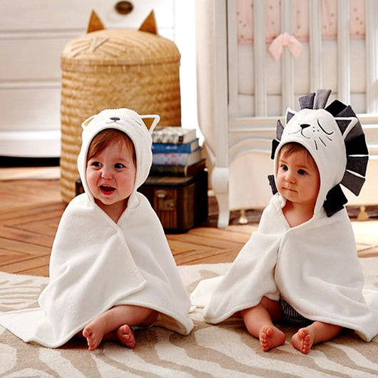 Toalla de Baño y Manta Envolvente con Forma de León para Bebés y Niños