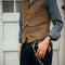 Chaleco de Lana Gruesa Retro para Hombre - Otoño e Invierno
