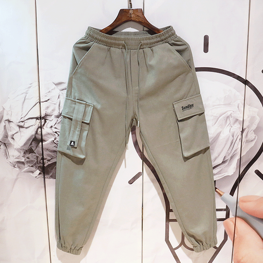 Pantalones Cortos de Trabajo Hombre Estilo Hip-hop Sueltos Casuales - Image 7