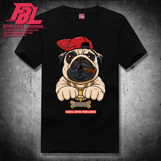 Playera Holgada con Estampado de Perrito Animado