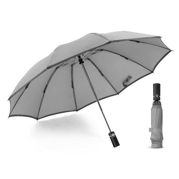 Paraguas Invertido Automático con Protección Nocturna - Resistente al Viento