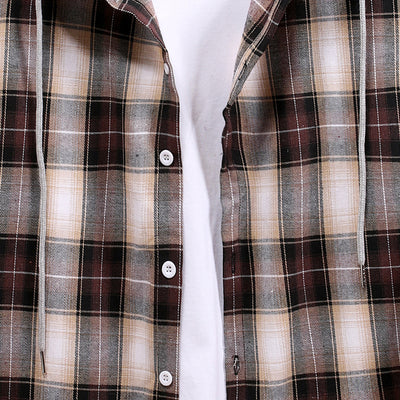 Camisa Cuadriculada Oversized para Parejas - Diseño a Cuadros Clásico - Image 3
